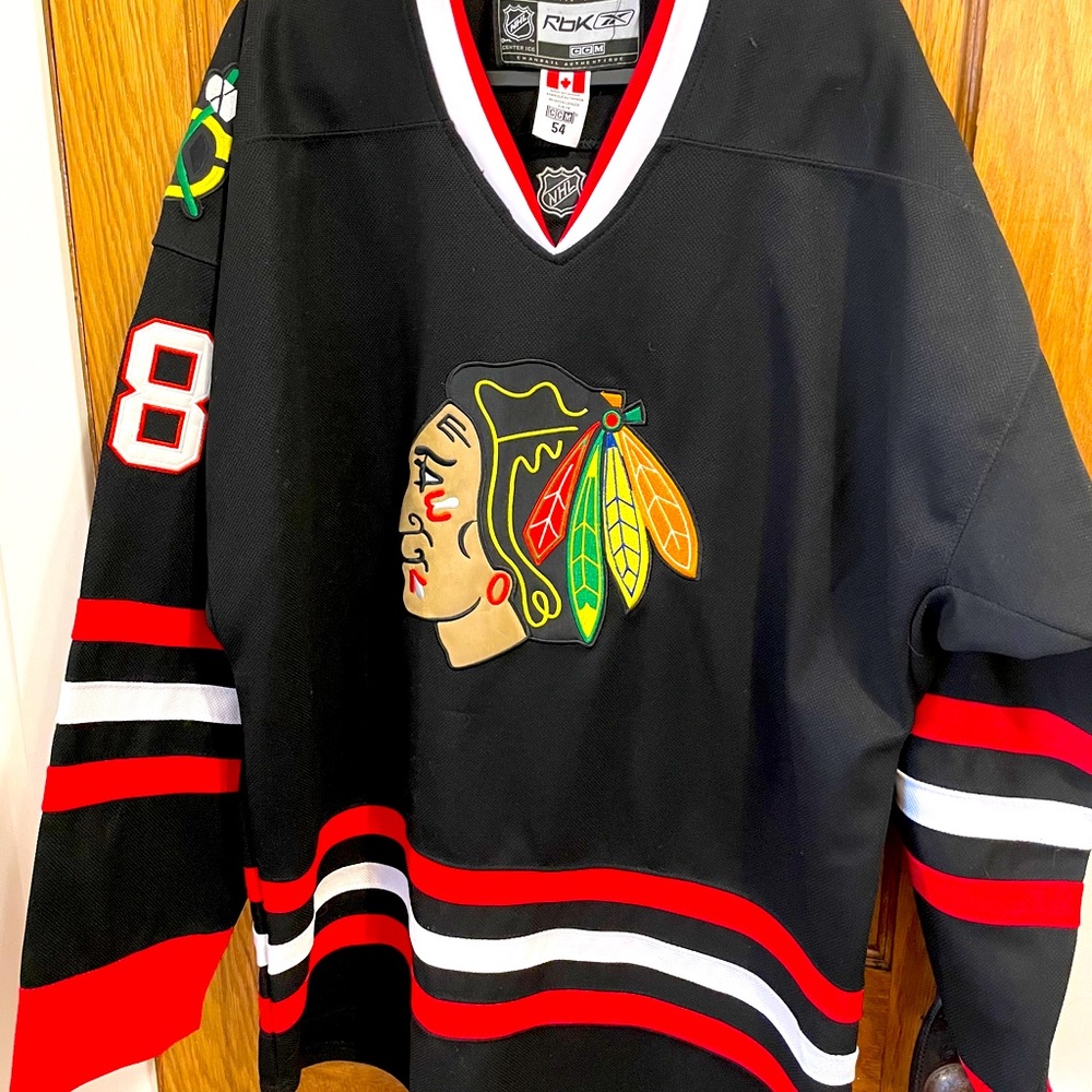 SOLD Black Blackhawks Kane Jersey 3XL